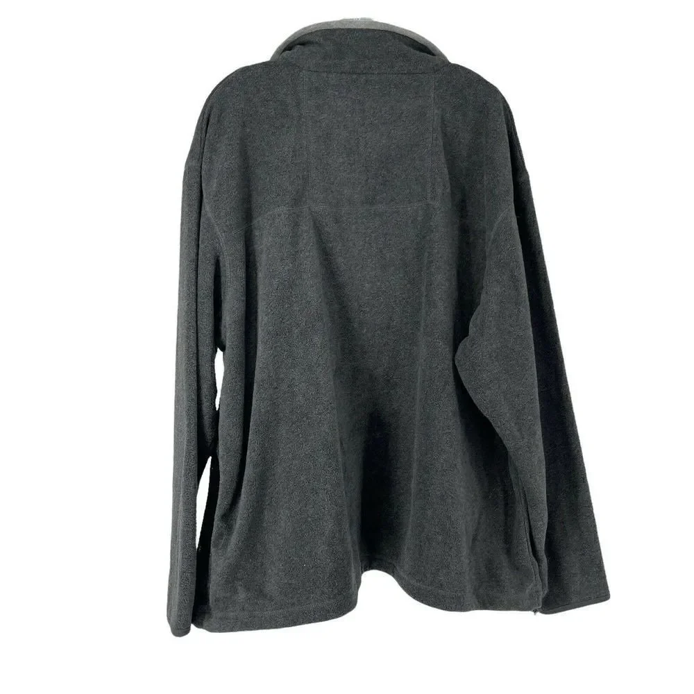 Ivy Crew Fleece Jacket Full Zip Gray Mens XL Smoke Em If You've Got Em Preppy